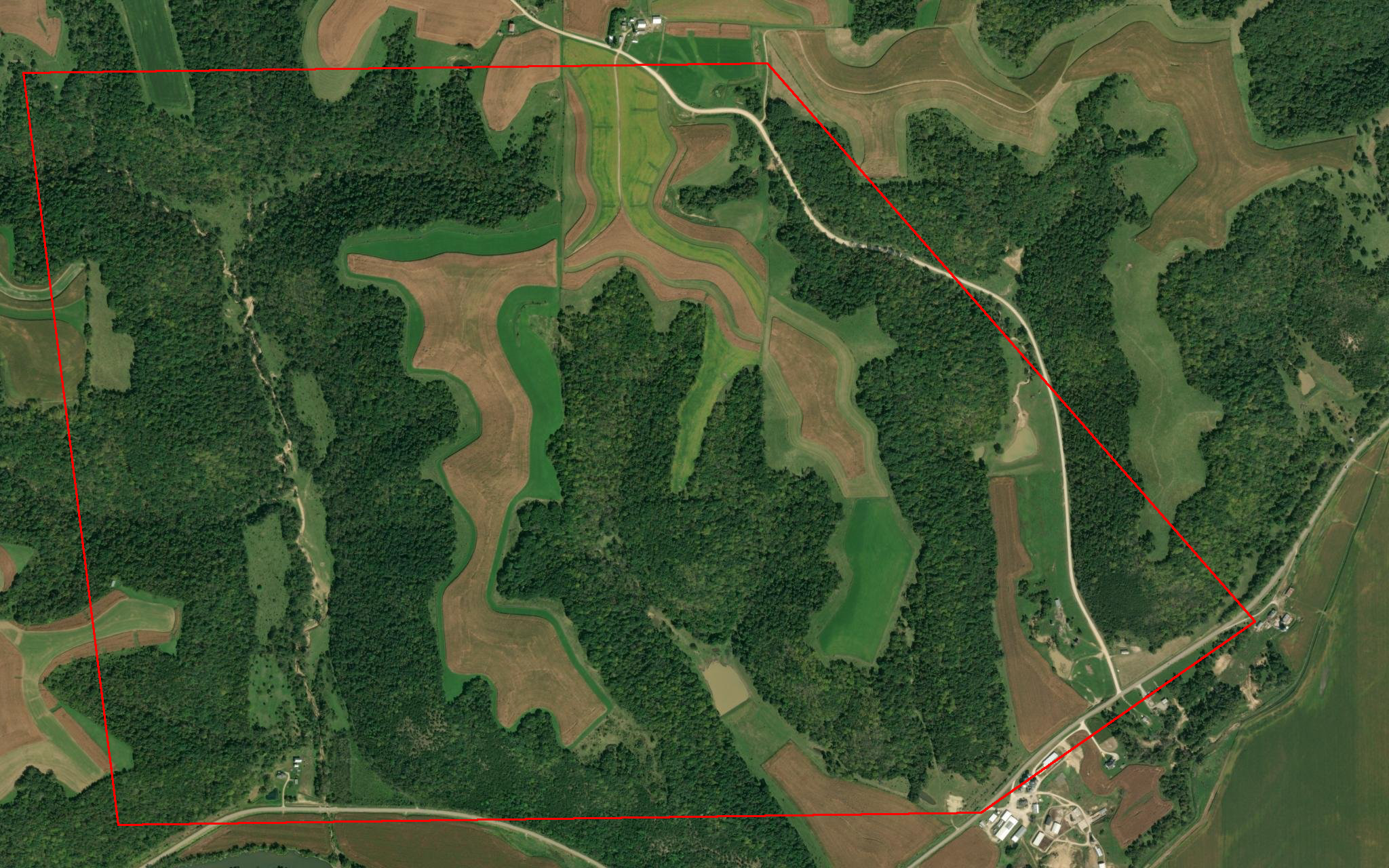 Map with hunting locations